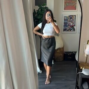 Elegant Black Midi Skirt